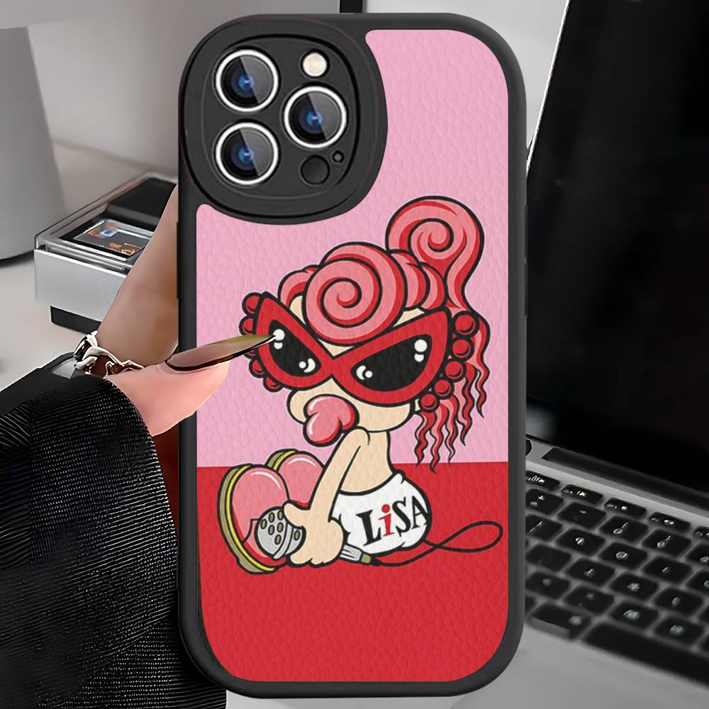 Japan Fashion H-Hysteric M-Mini Phone Case For iPhone 16 15 14 13 12 11 Pro Max Plus Leather Soft Cover