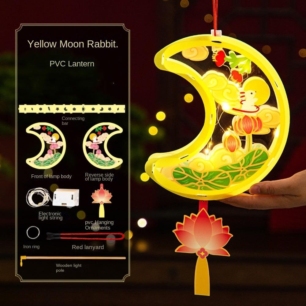 

Chinese Middle Autumn Festival Lantern PVC Ancient Style Handheld Lantern Moon Festival style 6