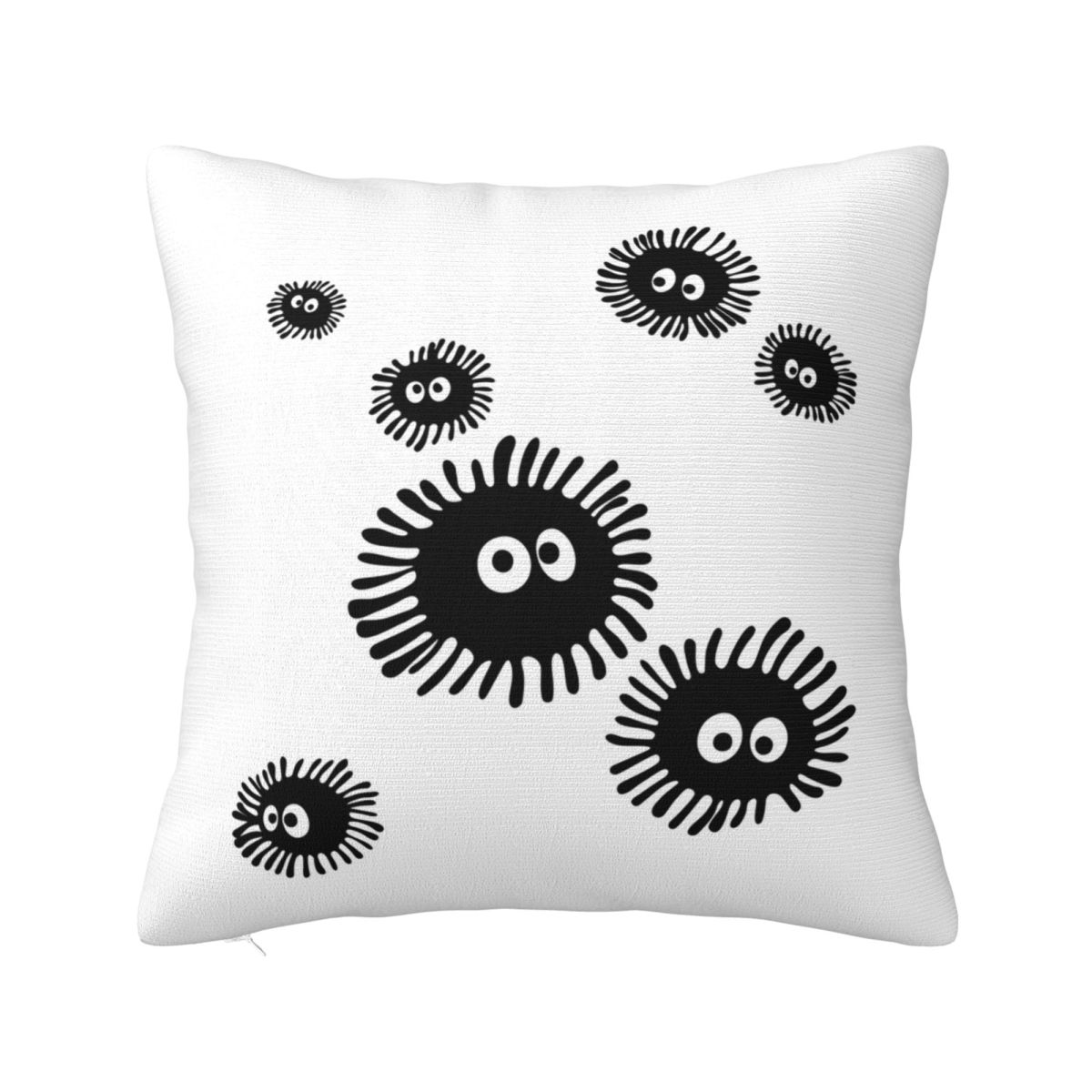 Cute Dust Soot Sprites Fairydust Square Pillowcase Cushion Cover Pillow Case Throw Pillow Cover for Home Bedroom Car 12x12Inch