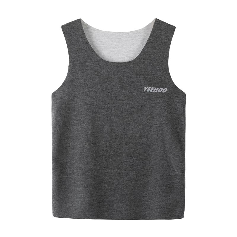 

YEEHOO Merino Wool & Silk Kids Plush Lined Thermal Vest 140