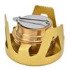 Camping Stove Windproof Vaporizable Portable Liquid Spirit Stove with Stand for Outdoor CampingYellow