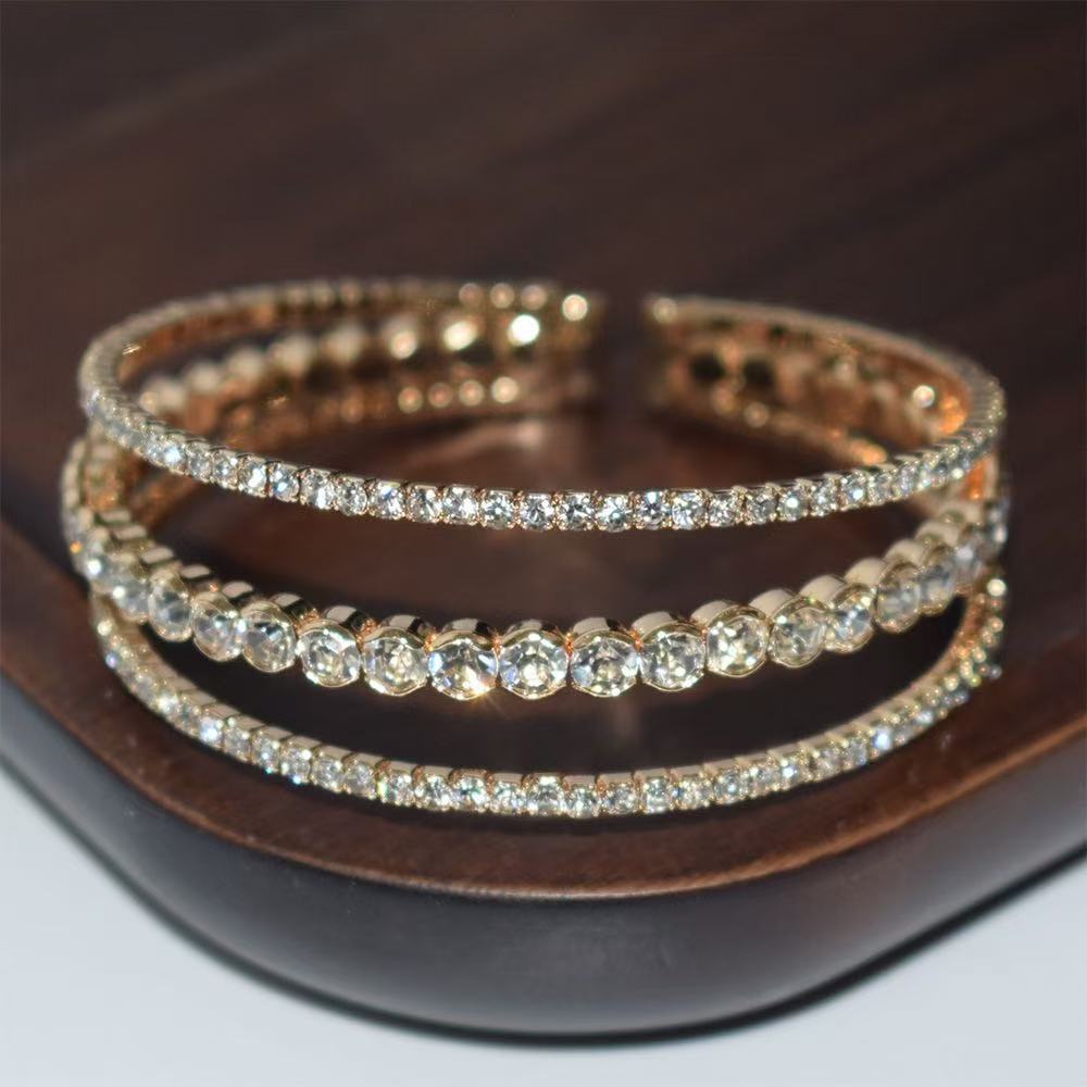 

JYL TS Bracelet Bridal Style Enhances Wedding Bliss & Happiness Gold сієна