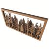 Wooden Forest Ornaments Rural Style Multi-layer Picture Art Bathroom Wall Decor Perfect Gift For Nature Enthusiasts