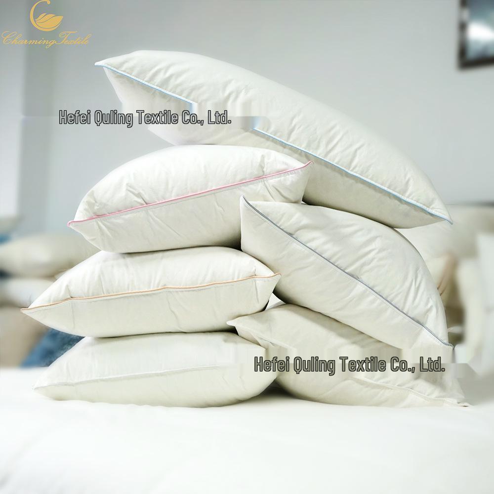 Luxury Antibacterial Goose & Duck Down Pillow: Double/Triple Layer for Five-Star Comfort
