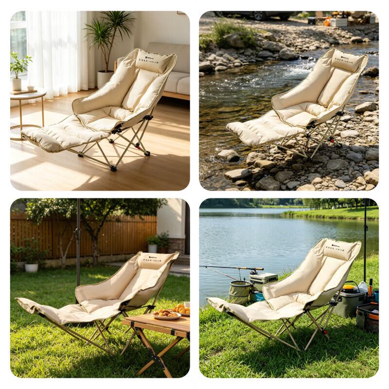 Lingpan Master Folding Outdoor Recliner for Office and Camping