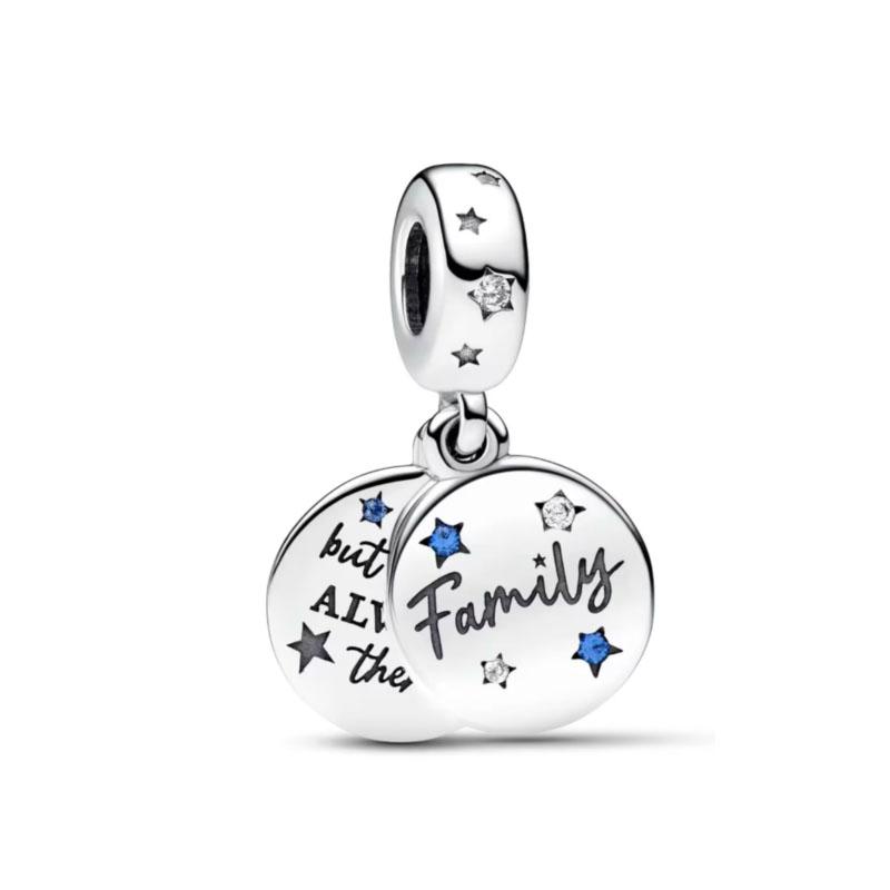 NEW 925 Silver,House,Moon,Boys Girls, Pearl Snowman Bead Pendant Suitable for European Bracelet DIY Exquisite Jewelry