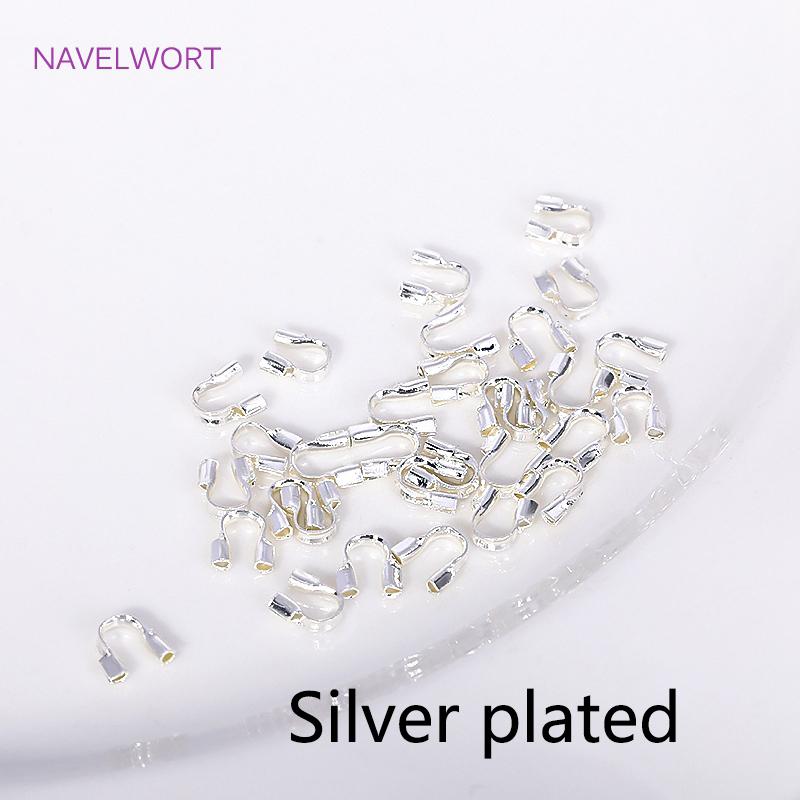 

Wholesale 14K/18K Gold Plated Brass U Shape Hook Clasp Connector Wire Guardian Cord Protector,DIY Jewelry Making Accessories 100 pieces