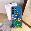 cartoon S-Super M-MarioS Bros Phone Case For Samsung S25,S24,S21,S22,S23,S30,Ultra,S20,Plus,Fe,Note,10,9,5G Transparent Cover