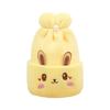 Autumn and winter baby new year hat rabbit cashmere tire hat thickened warm double wool hat 0--6 months