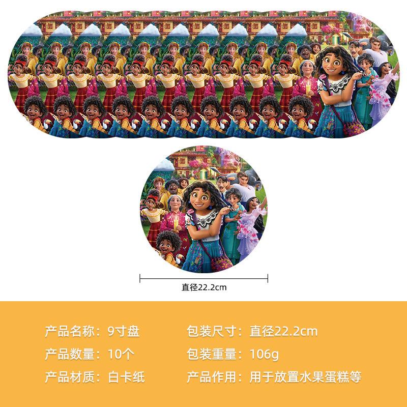 Spot Magic Full House Balloon Decoration Set Paper Plate Paper Cup Paper Tissue Tablecloth Banner Party Arrangement Supplies