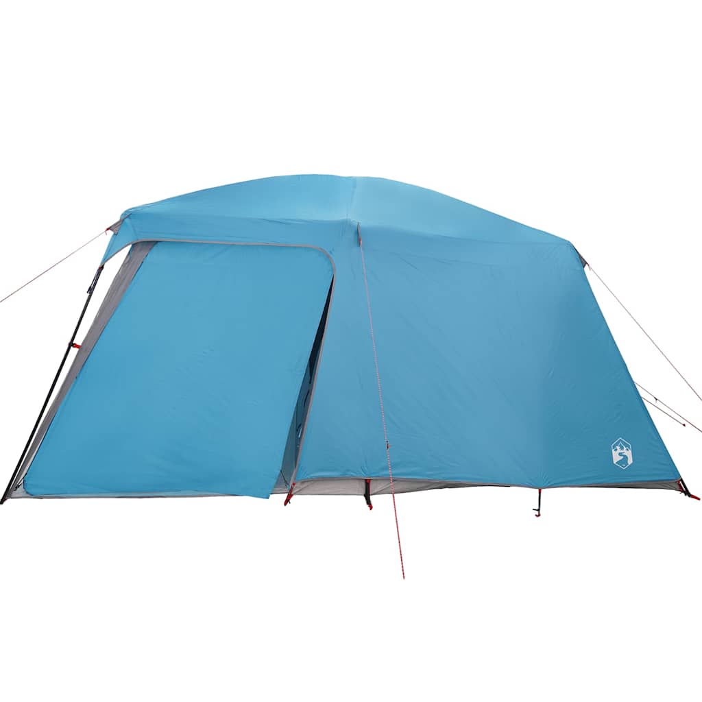 5 Person Camping Tent with Awning Blue Waterproof