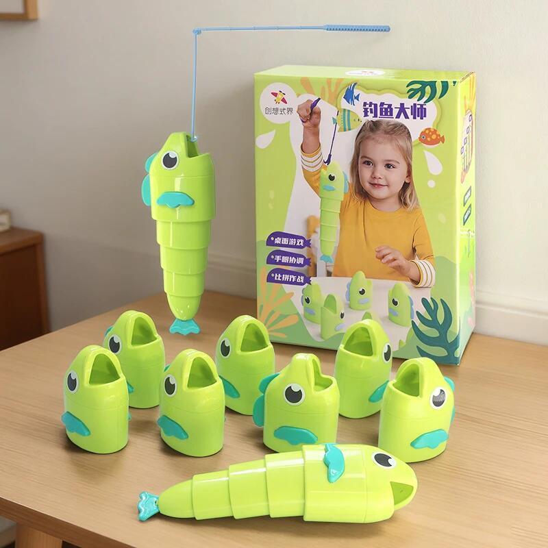 Fishing Master Party Giochi Sociali Tavolo da Pesca Estensibile per Battaglie Mini-Giochi - Giocattolo Puzzle Educativo per Bambini di Tik Tok