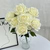 Rose Bridal Wedding Decor Artificial Silk Flower Bouquet For Home Stage Events