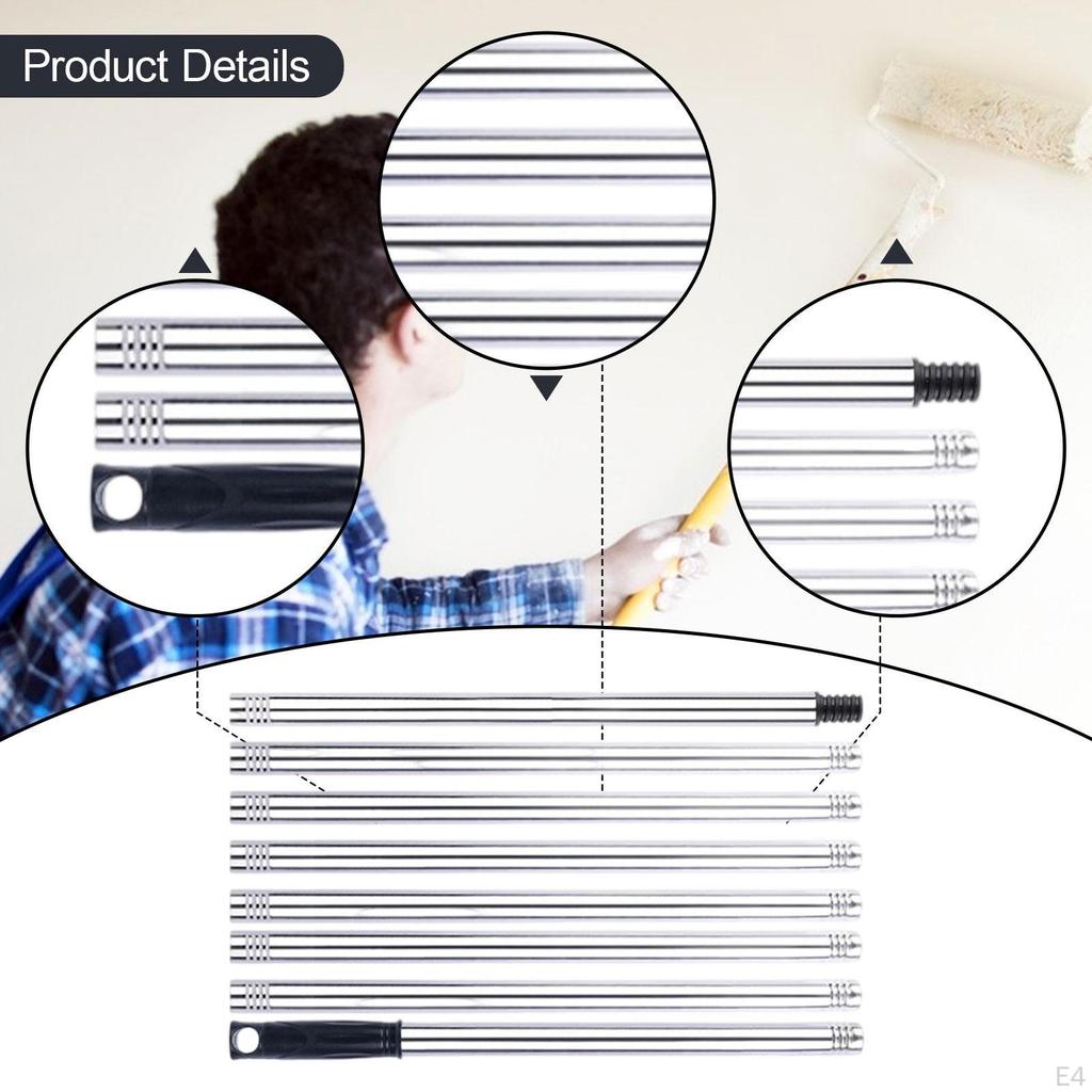 Adjustable Paint Roller Extension, Easy Installation, Multi-Purpose for Painting, Cleaning Tools,
