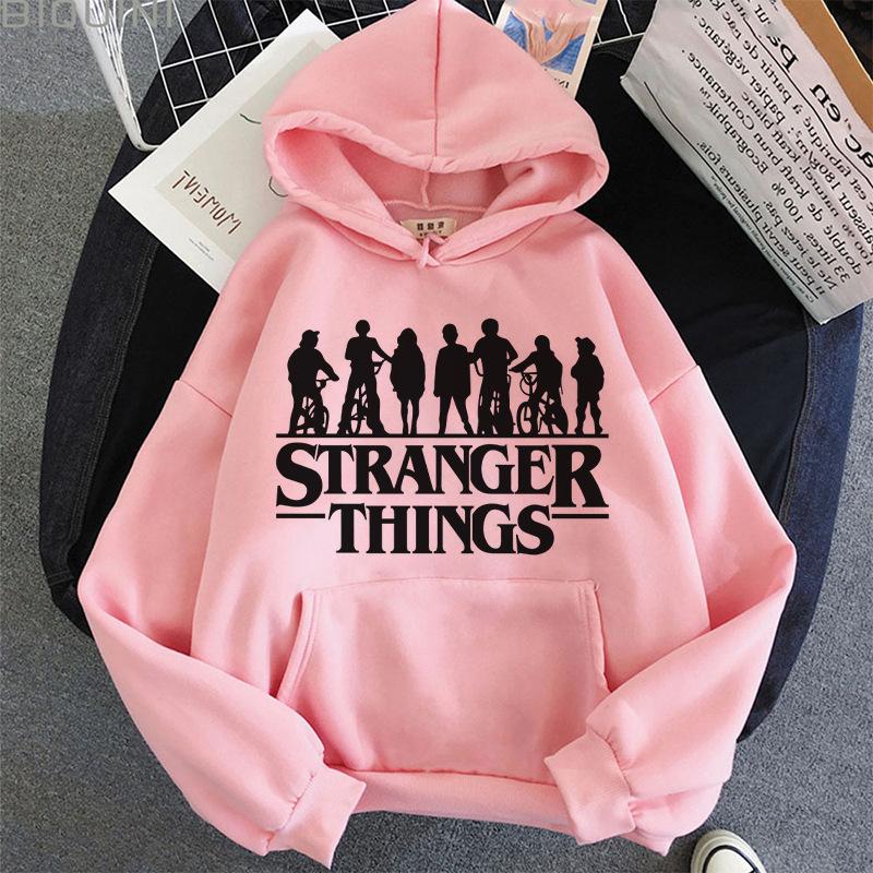 

Толстовка з принтом Stranger Things з флісом, пуловер, чоловічий, жіночий, унісекс, оверсайз, Y2K XL різнокольоровий