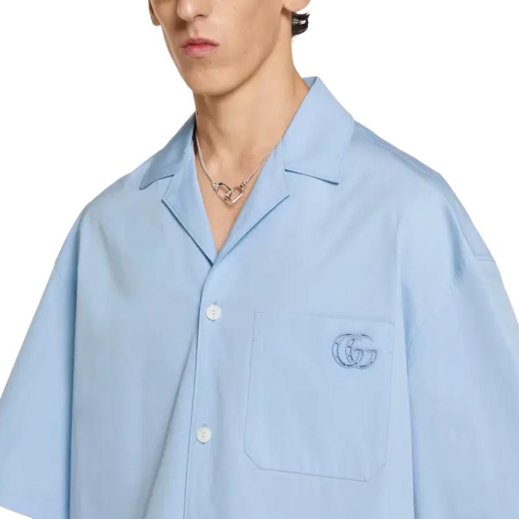 Gucci Embroidery Poplin Shirt 810604-Z7AUX-4850