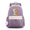Zaino in Tela Stampata Orsetto 26 Lettere dell'Alfabeto Inglese Cartella Scolastica Zaino Kawaii per Ragazza Zaino per Libri Borsa Scolastica Studente Regalo Teen