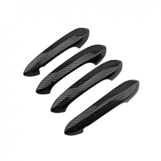 ABS Carbon Fiber Car Door Handle Cover Trim For BMW 3 Series G20 -