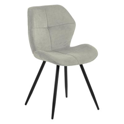Petri UPHOLSTERED CHAIR, QUILTED, Beige Metal Legs