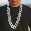 Men Necklace Big Chain Hip Hop Resin Exaggerated Geometric Choker Necklace for Cocktail Party
