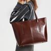 Retro Cowhide Big Bag Women's Bag New Tote Bag Large Capacity Women's Leather Versatile Commuter Shoulder Bag