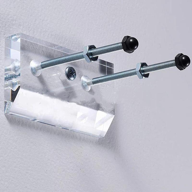 Skateboard Wall Mount Rack Acrylic Longboard Display Holder Heavy Duty Skate Board Storage Bracket For Home Decor