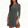 Women's Fashion -Color Casual Dress