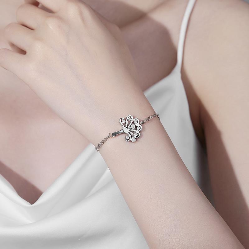Mirror Jewelry Exquisite High-End Tree Of Life Bracelet, Female Niche Light Luxury Zircon Big Tree Jewelry
