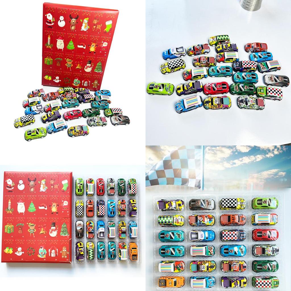Christmas Countdown Calendar Surprise Racing Blind Box Children Toys For Kids And Adults
