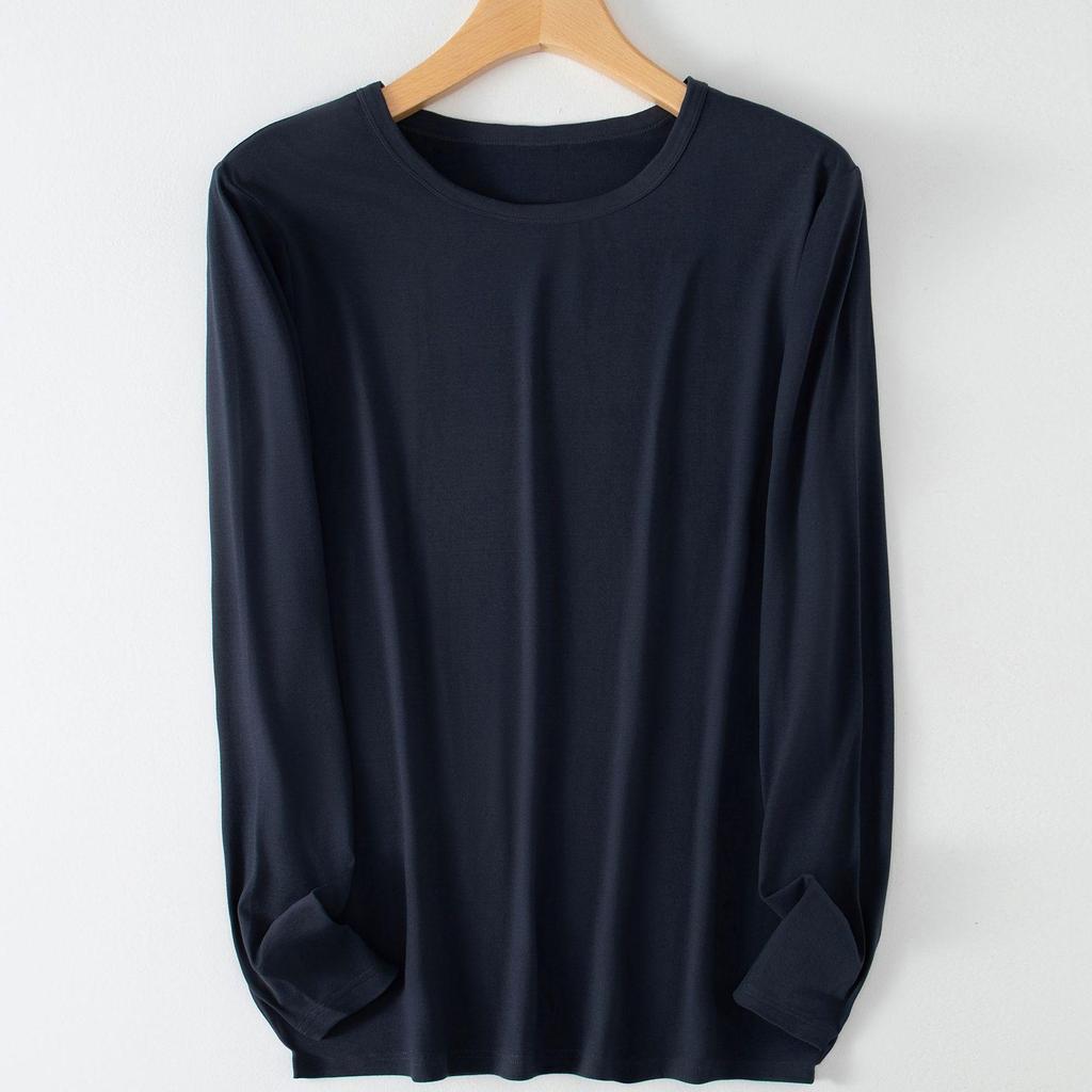 Men's Constant Temperature Cold-Proof Pajama Set - Long Sleeve & Pants, Comfortable, Thin, Warm Base Layer.