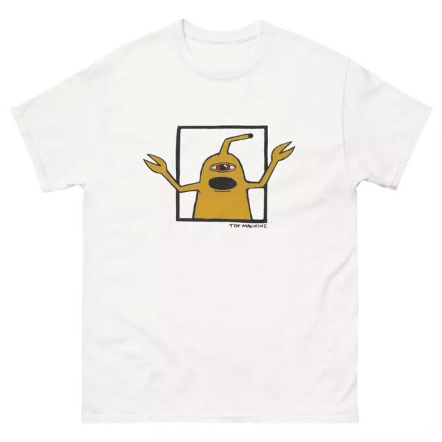 

Toy Machine Cartoon Character Vintage 80s Skateboard T Shirt Design Unisex T-Shirt XXXL