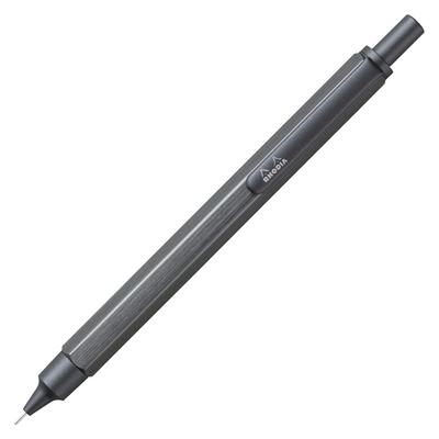 Rhodia Mechanical Hexagonal Aluminum Body with Anodized Brushed CF9373 Pencil, 0.5mm, Script, Barrel, Finish, Titanium,