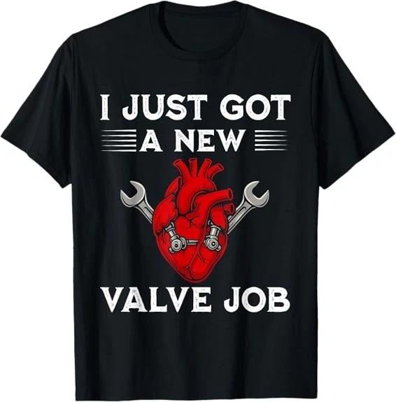 

Heart Surgery Men Funny Valve Job Design Best Gift T-Shirt S