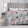 Elephants Fleece Blanket Super Soft Warm Cozy Fuzzy Plush Elephant Blanket Gifts for Girls Boys Kids Room Decor