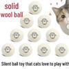 Silent Plush Wool Cat Ball - Interactive, Bite-Resistant Self-Amusement Toy for Cats