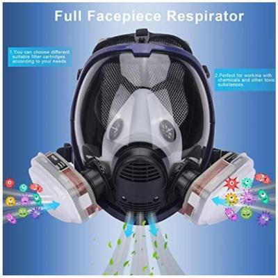 6800 High-definition Lens Full Face Mask, Gas Mask, Industrial Spray Painting Mask, Safety Work Filter, Formaldehyde Protection