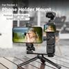 Telefonhalterung Feste Halterung für DJI Osmo Pocket 3 Fülllicht Stativklemme Handyhalterung mit 1/4-Zoll-Schraube & Blitzschuh