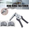 Farm Cage Repair Pliers 600pcs M Clips Pig Ring Pliers Animal Cage Hog Ring Pliers Chicken