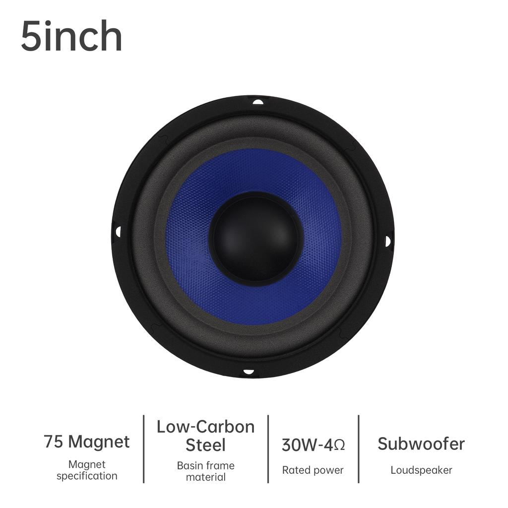 1 Stück 5 Zoll Lautsprecher Tieftöner Breiter Frequenzgang für Car Audio Heimkino