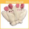 Plush Cartoon Pig Gloves For Women Winter Warmth With Full Finger Design For Commuting