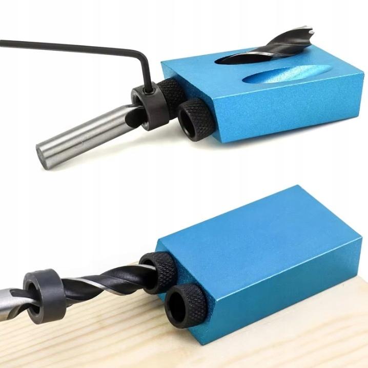 Template for Invisible Pocket Joints with Drill Bits for Wood