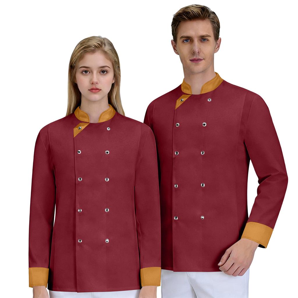 Unisex Cardigan -Button Long-Sleeved Chef Uniform