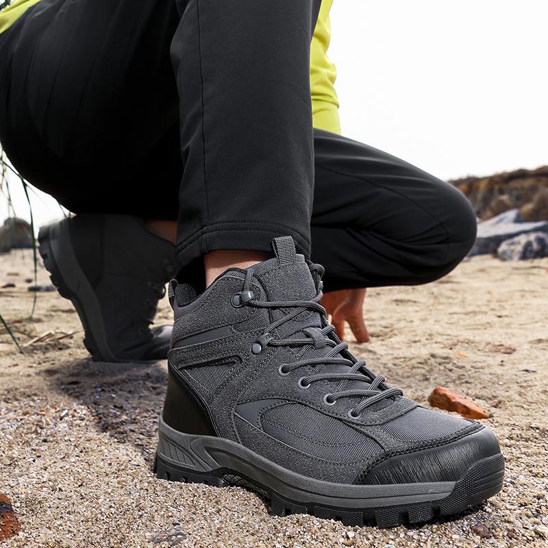 Men's Hiking Shoes Outdoor Adventure Hiking Shoes High-top Hiking Shoes Winter Shoes Wear-resistant Snow Boots