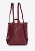 Wittchen Women's Backpack Bag Made Of Geometrically Quilted Eco-Leather, Cherry, Cherry, Eco-Leather