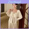 French Palaceinspired Womens Sleepwear Set Made Of Ice Silk For Cozy Nightwear And Lounge