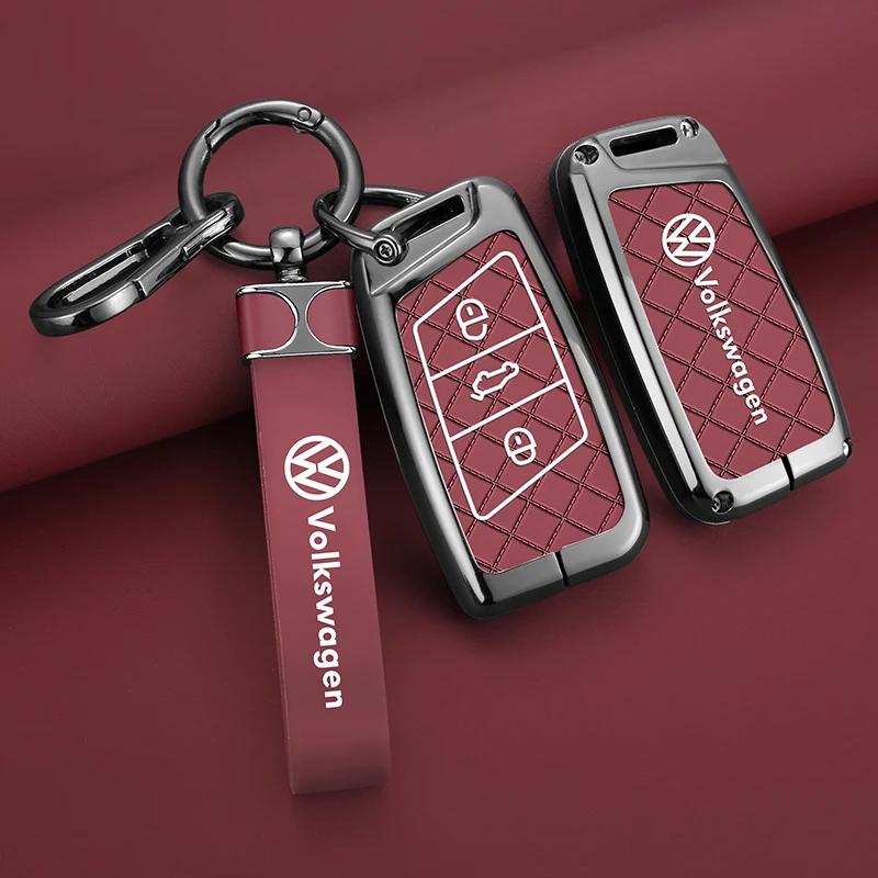Valve Stems Caps For VOLKSWAGEN VW Fashion Car Smart 3 Buttons Key Case Cover Shell Fob For VW Volkswagen Passat B8 CC Arteon Ma Zw3