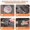 BBQ Grill Cleaning Brush&Scraper – Barbecue Wire Brush for Grill– 18'' Stainless Grill Grate Cleaner - Safe Grill Accessories&Tools for Charcoal