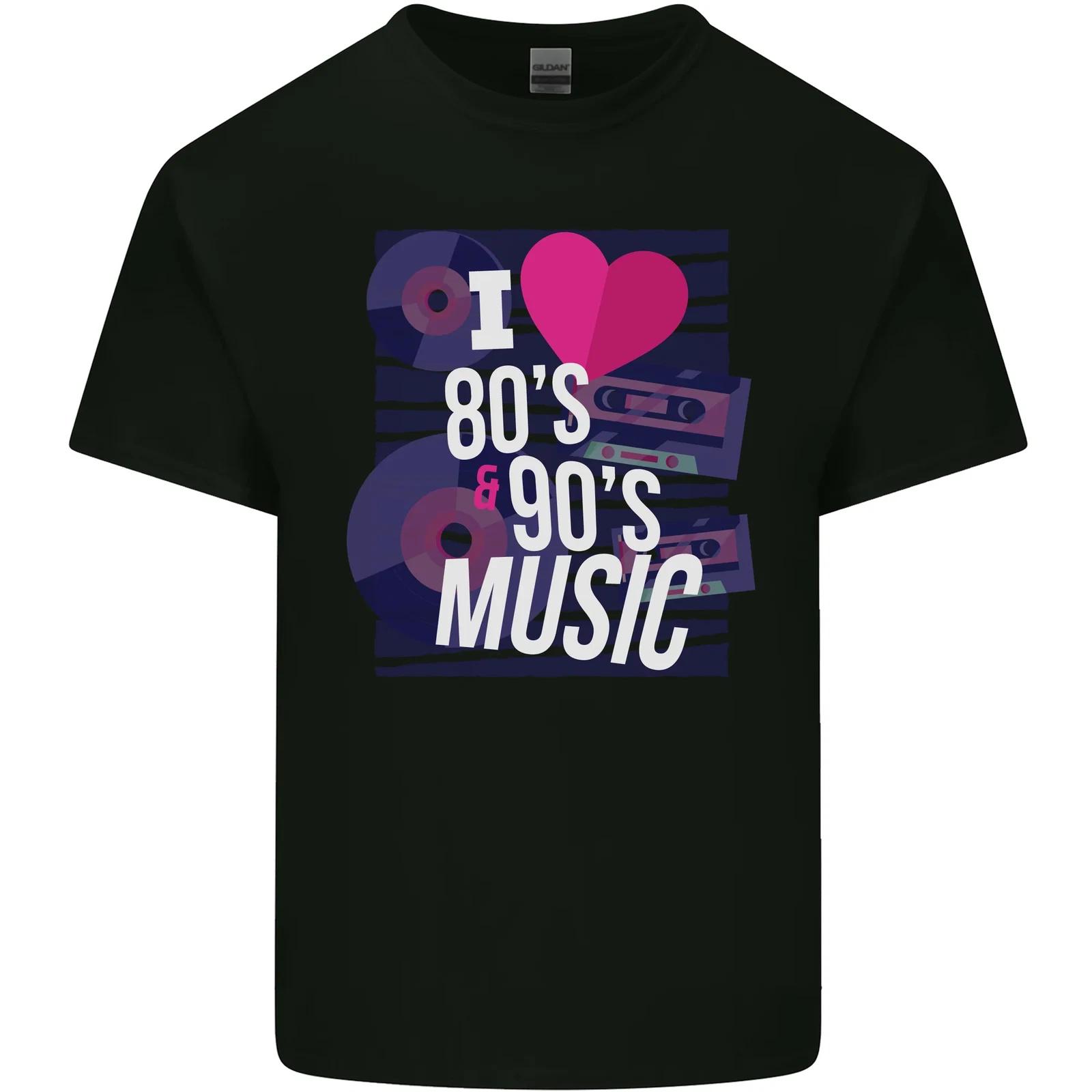 

I Love 80s 90s Music Pop Rock Acid House Kids T-Shirt Childrens 3XL