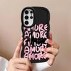 Amore-Liebe Rosa Buchstabe Weiche Handyhülle für Samsung Galaxy S23 Plus A26 A25 S22 Ultra S21 S20 FE S25 S24 A34 A36 A35 A55