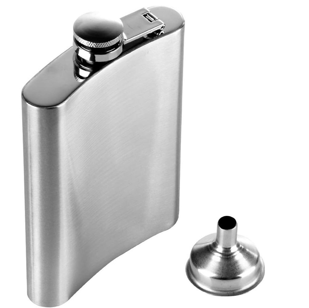 

6/8oz Shiny Diamond Whisky Wine Pot Bottle Stainless Steel Hip Flasks Drinker Alcohol Bottle Funnel Travel Wine Jug Gift (As shown-66)-